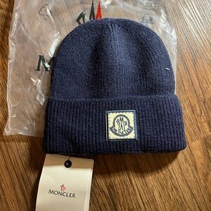 Moncler Dark Blue Knit Hat